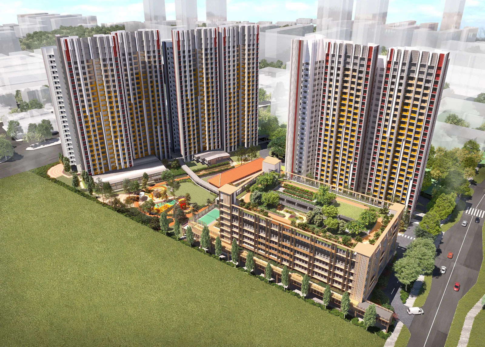 Farrer Park Arena, HDB artist’s impression