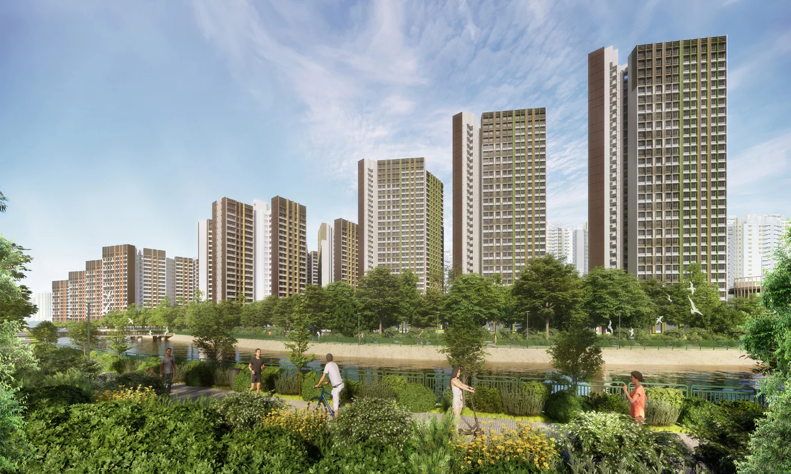 Combined development illustration: Rail Green I & II @ CCK