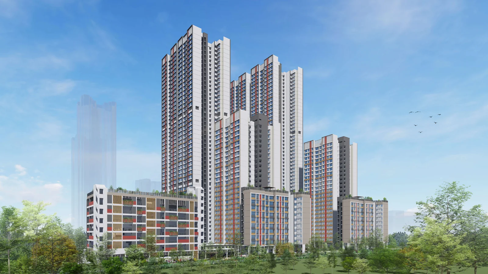 Tanglin Halt Cascadia, HDB artist’s impression