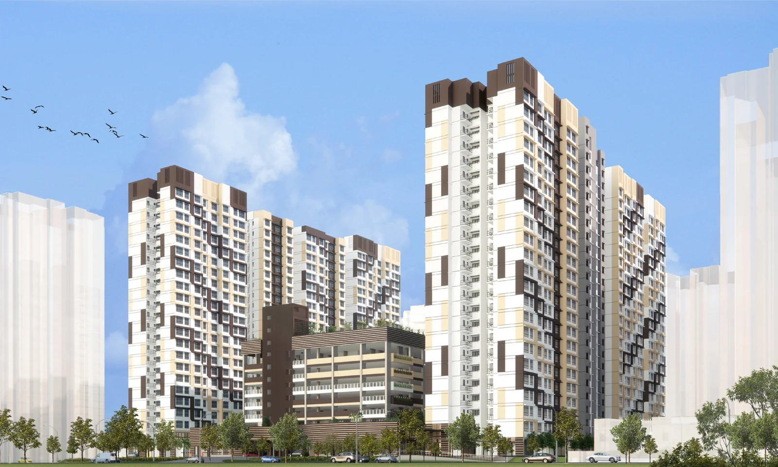 Fernvale Sails, HDB artist’s impression