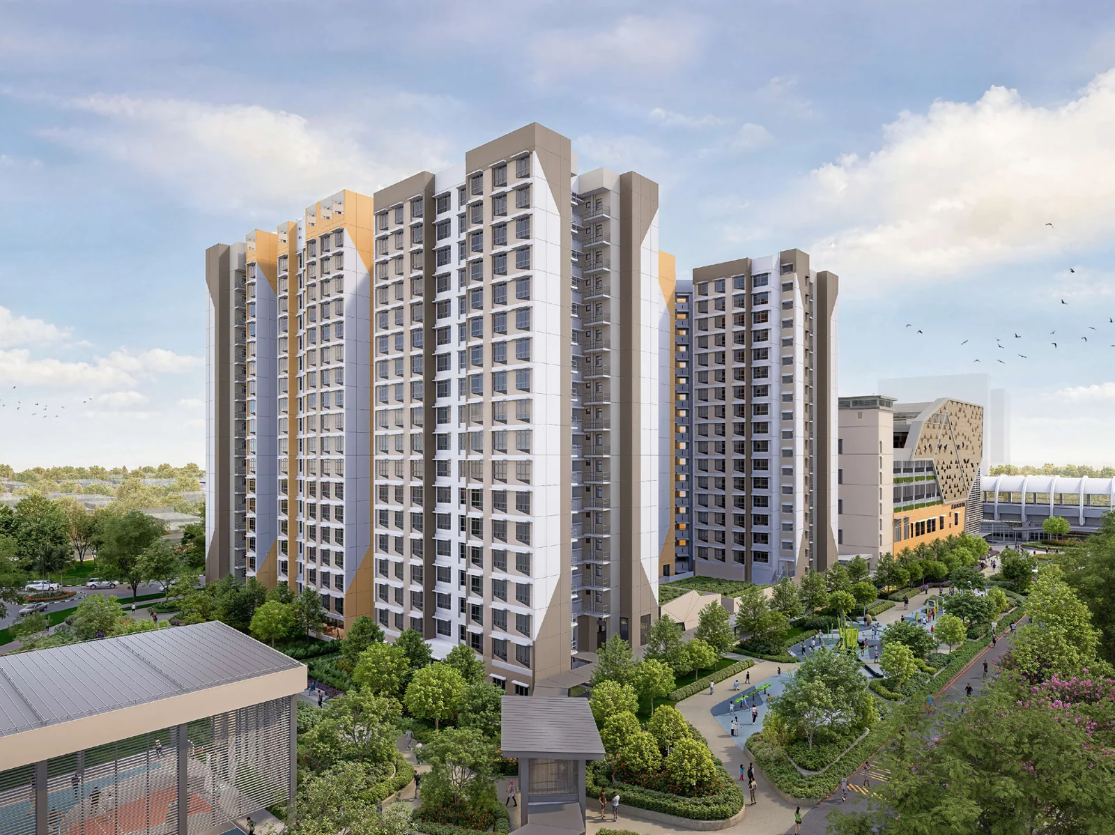 Kembangan Wave, HDB artist’s impression